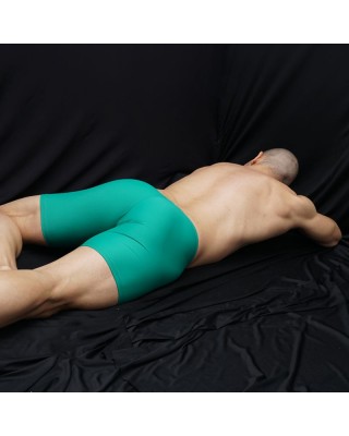 Men compression shorts tights green color