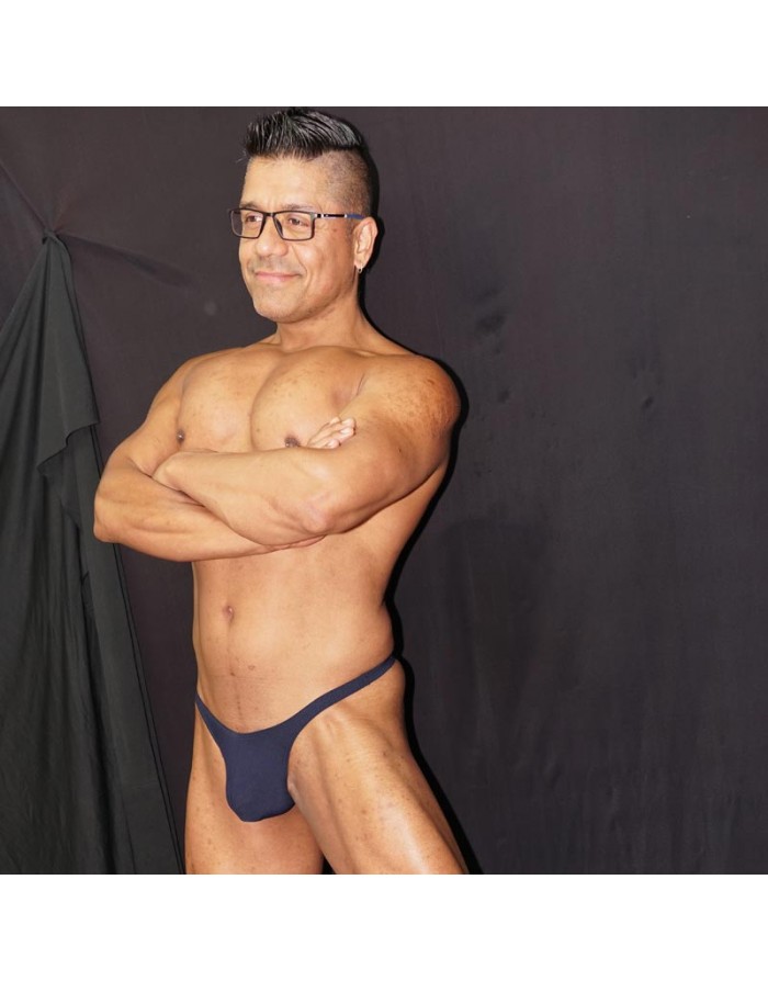 lingerie men dark navy thong