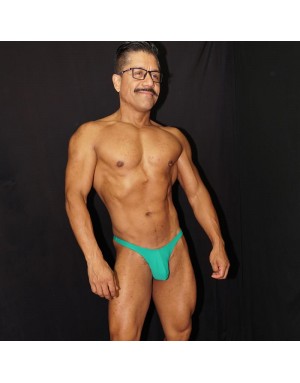 Thong Tricot Green