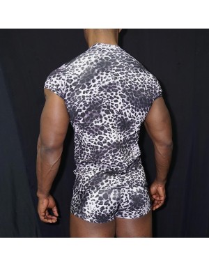 Polera Leopardo negro