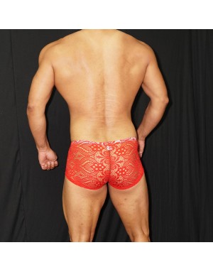 Skin red Lace Boxer