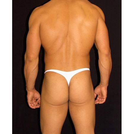 tanga hombre bulge bolsa color blanco