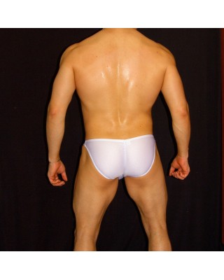 slip bikini hombre cachetero blanco