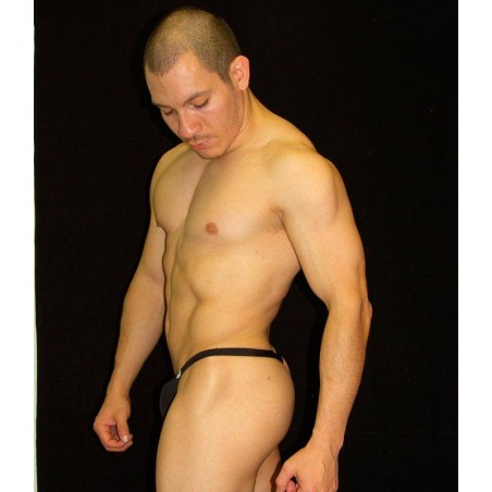 mens lingerie thong black color made in microfiber