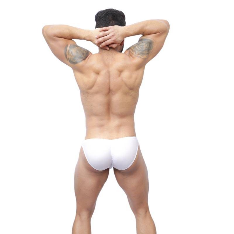 mens white bikini swimwear