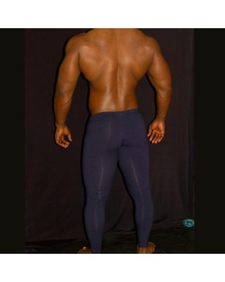 Malla running spandex azul hombre